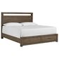 Riva Ridge Modern Loft King Storage Panel Bed in Greystone, , large