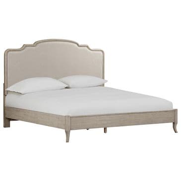 Riva Ridge Provence King Platform Bed in Linen with USB Ports, , large