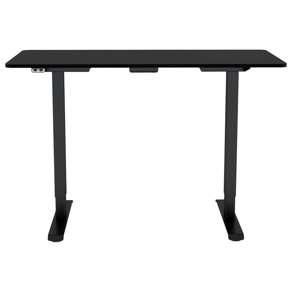 Furniture of America Villalobos Adjustable Office Desk in Black, , large