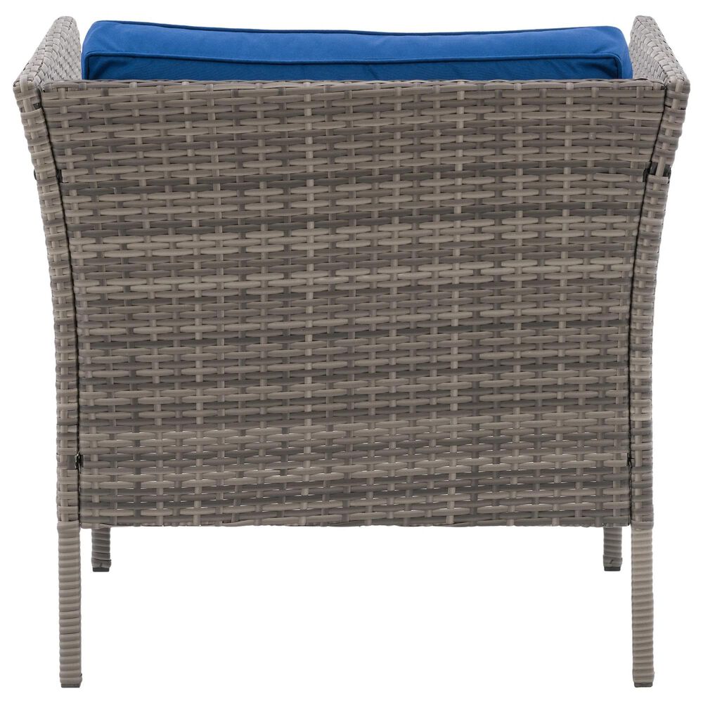 CorLiving Parksville 8-Piece Patio Sectional Set in Blended Grey/Oxford Blue, , large