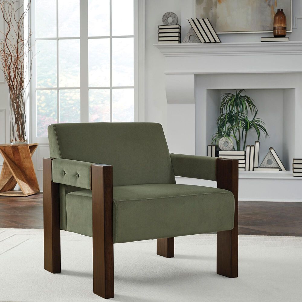 Ashley Adlanlock Accent Chair in Olive, , large