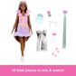 Barbie Fun & Fancy Brunette Fashion Doll with Accessories in Silver, Purple and White, , large