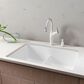 Blanco Diamond Equal Double Bowl Kitchen Sink with Low Divide in White, , large