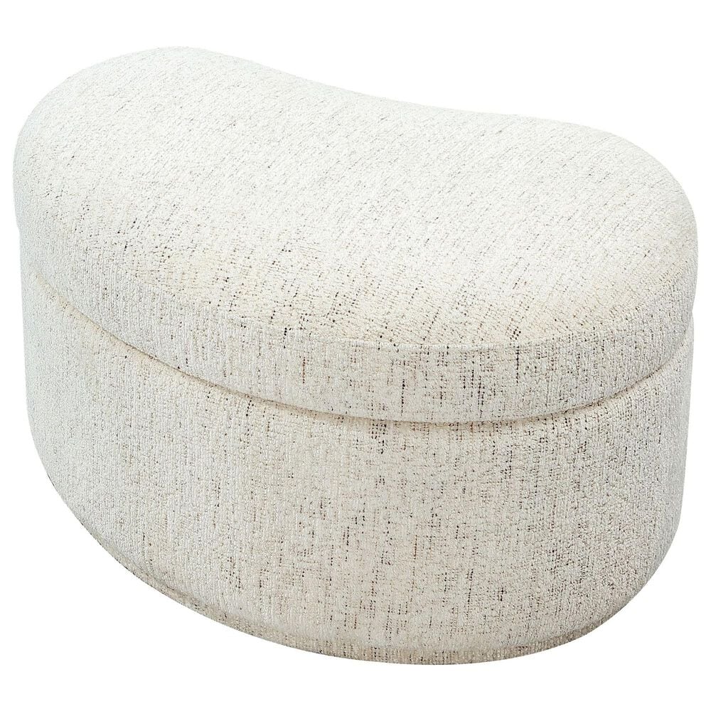 Urban Home Anansi Afra Upholstered Storage Ottoman in Chinchilla, , large