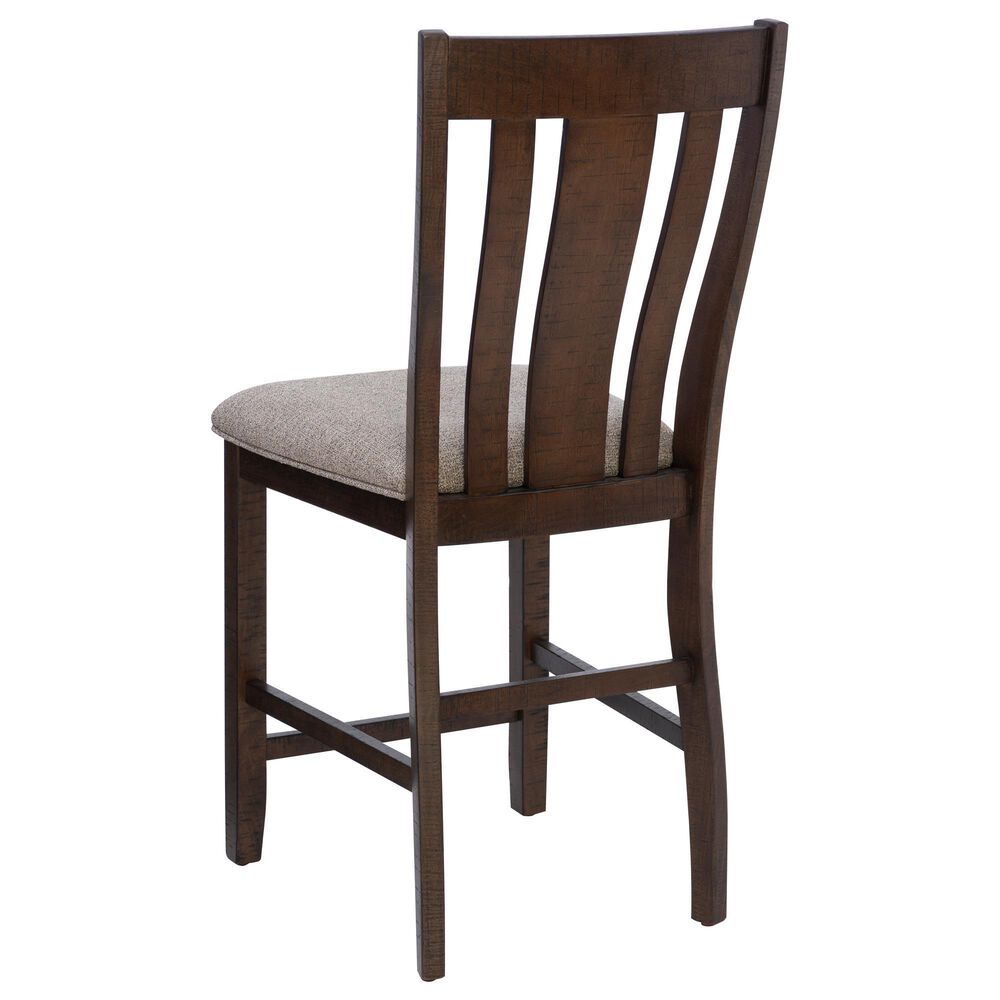 Linon Home Decor Lepine 5-Piece Counter Height Dining Set in Brown, , large