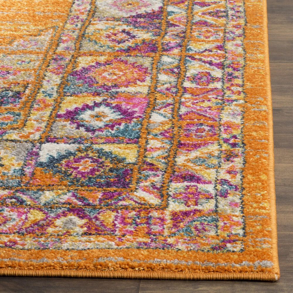 Safavieh Madison MAD133D 5&#39;1&quot; x 7&#39;6&quot; Orange and Fuchsia Area Rug, , large