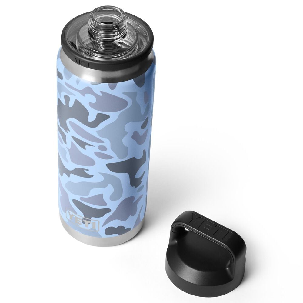YETI Rambler 26 Oz Water Bottle with Chug Cap in Blue Camo, , large