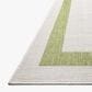 Loloi Easton Green and Ivory 5"3" x 7"6" Indoor/Outdoor Area Rug, , large
