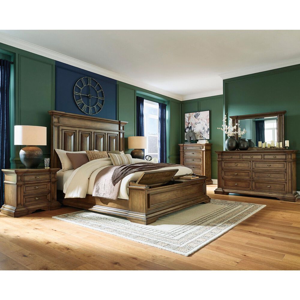 Millenium Frantanna King Panel Storage Bed in Brown, , large
