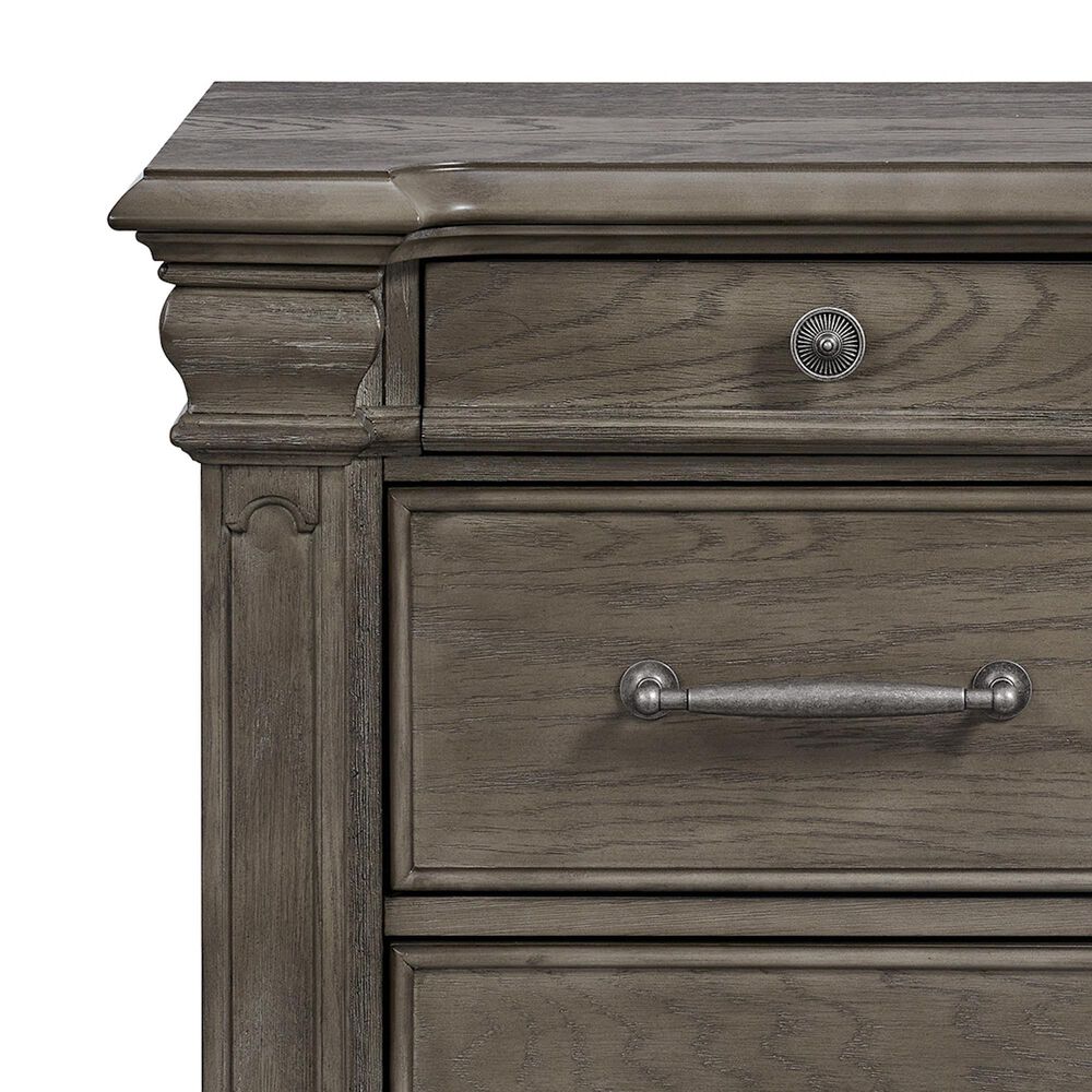 Mayberry Hill Kings Court 3-Drawer Nightstand in Grey, , large