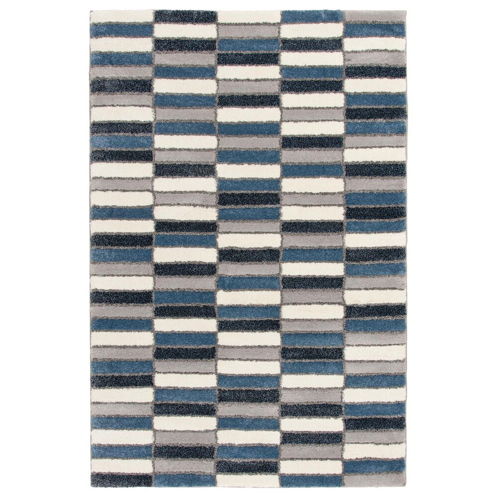 Central Oriental Trisha Yearwood Relax Vigo Buff and Dusk 7"10" x 9"10" Area Rug, , large