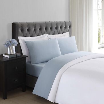 Pem America Truly Soft Everyday 4-Piece King Sheet Set in Light Blue, , large