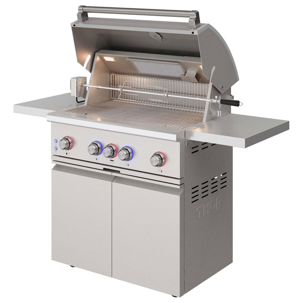 Thor Kitchen 4-Burner Freestanding Gas Grill in Stainless Steel, , large