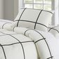 Pem America Truly Soft Windowpane 3-Piece Full/Queen Comforter Set in Ivory/Black, , large