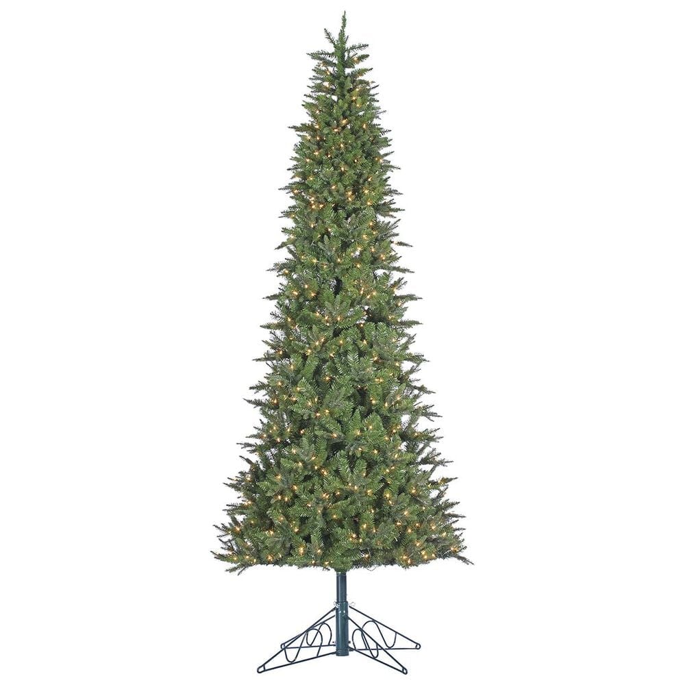 Sterling 10" Lighted Natural Cut Salem Spruce Tree with Instant Glow Power Pole, , large