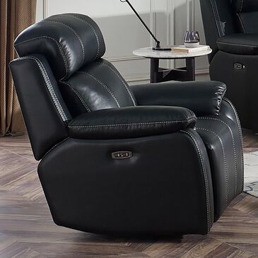 New Heritage Design Fusion Power Glider Recliner in Ebony, , large