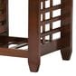 Baxton Studio Larissa End Table in Cherry Brown, , large