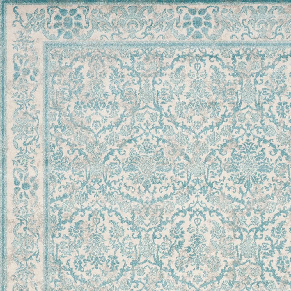 Safavieh Evoke EVK242C 2&#39;2&quot; x 11&#39; Ivory and Light Blue Runner, , large