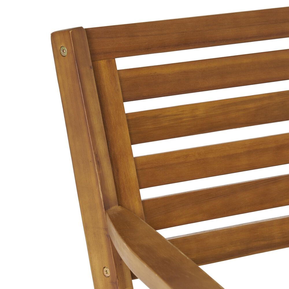 Hearth and Haven Hermosa 7-Piece Outdoor Dining Set with Cream Cushion in Teak, , large