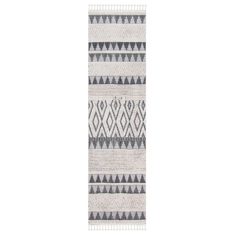 Safavieh Marrakesh MRK519B 2"2" x 12" Ivory and Blue Runner, , large