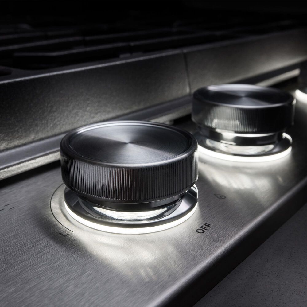 KitchenAid 36" Gas Cooktop with Backlit Knobs and Griddle in Stainless Steel, , large