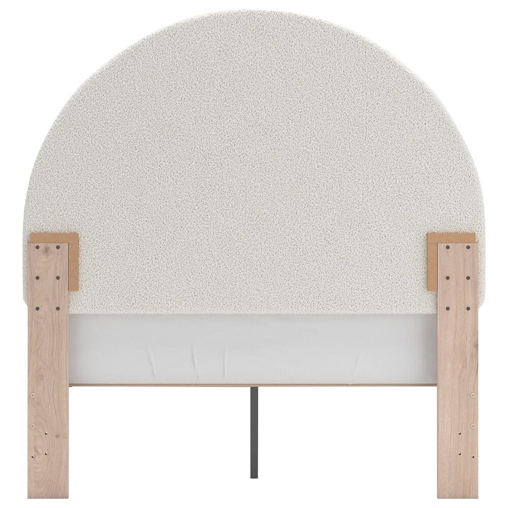 Ashley Arloster Full Upholstered Panel Bed in Tan/White, , large