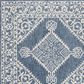 Safavieh Micro-Loop MLP605M 2"3" x 7" Blue and Ivory Runner, , large