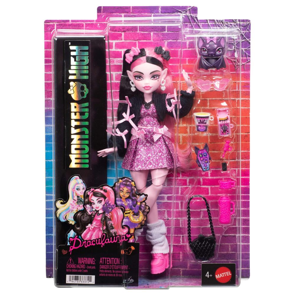 Monster High Draculaura Fashion Doll with Accessories, , large