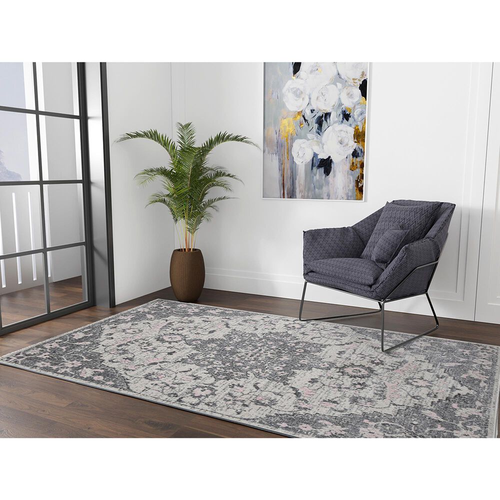 Amer Rugs Montana 5&#39;3&quot; x 7&#39;6&quot; Gray Area Rug, , large
