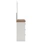 Ashley Savonport 7 Drawer Dresser and Mirror in White and Brown, , large