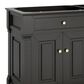 James Martin Vanities Brookfield 72" Double Bathroom Vanity Cabinet in Black Onyx, , large