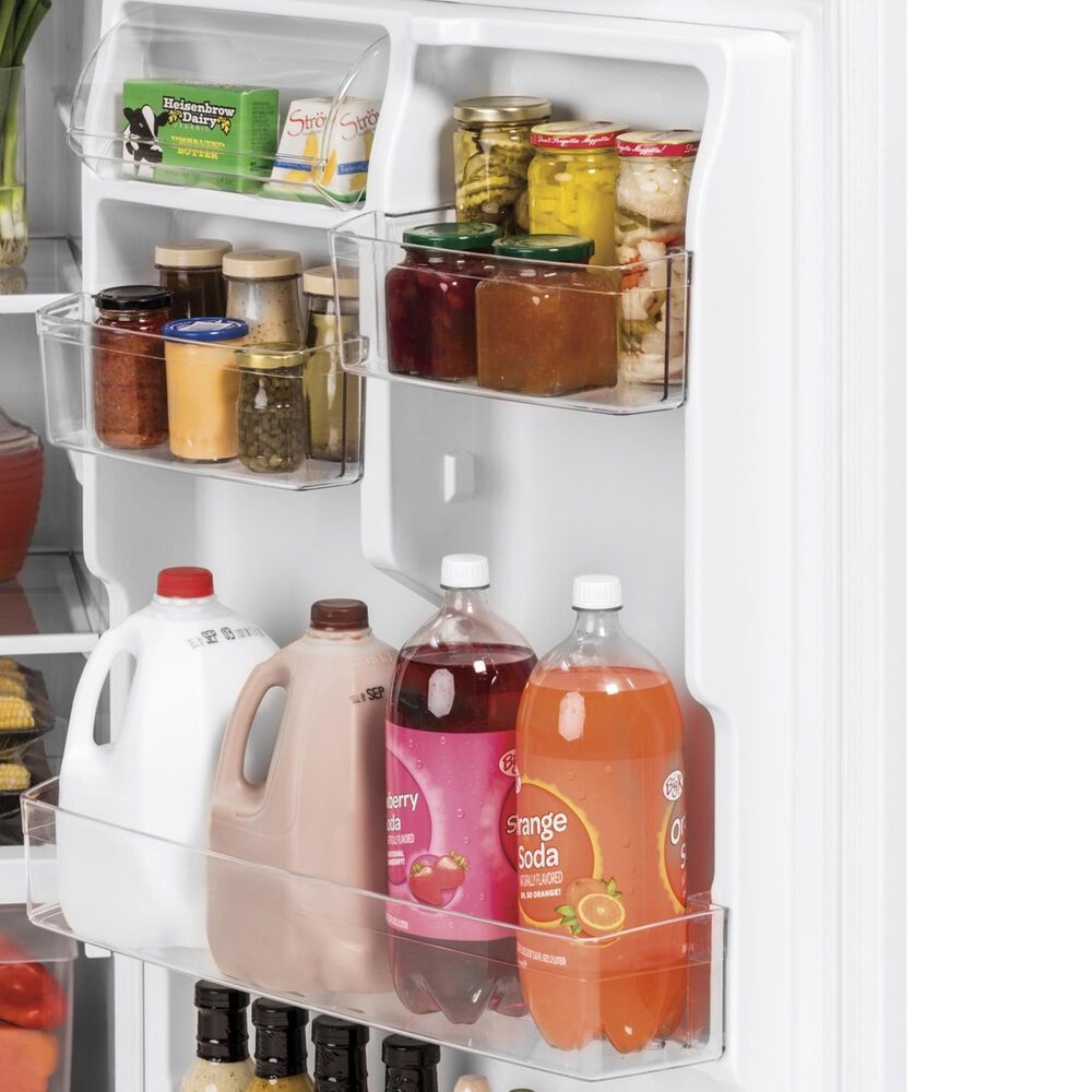 GE Appliances 19.2 Cu. Ft. Top-Freezer Refrigerator in White, , large