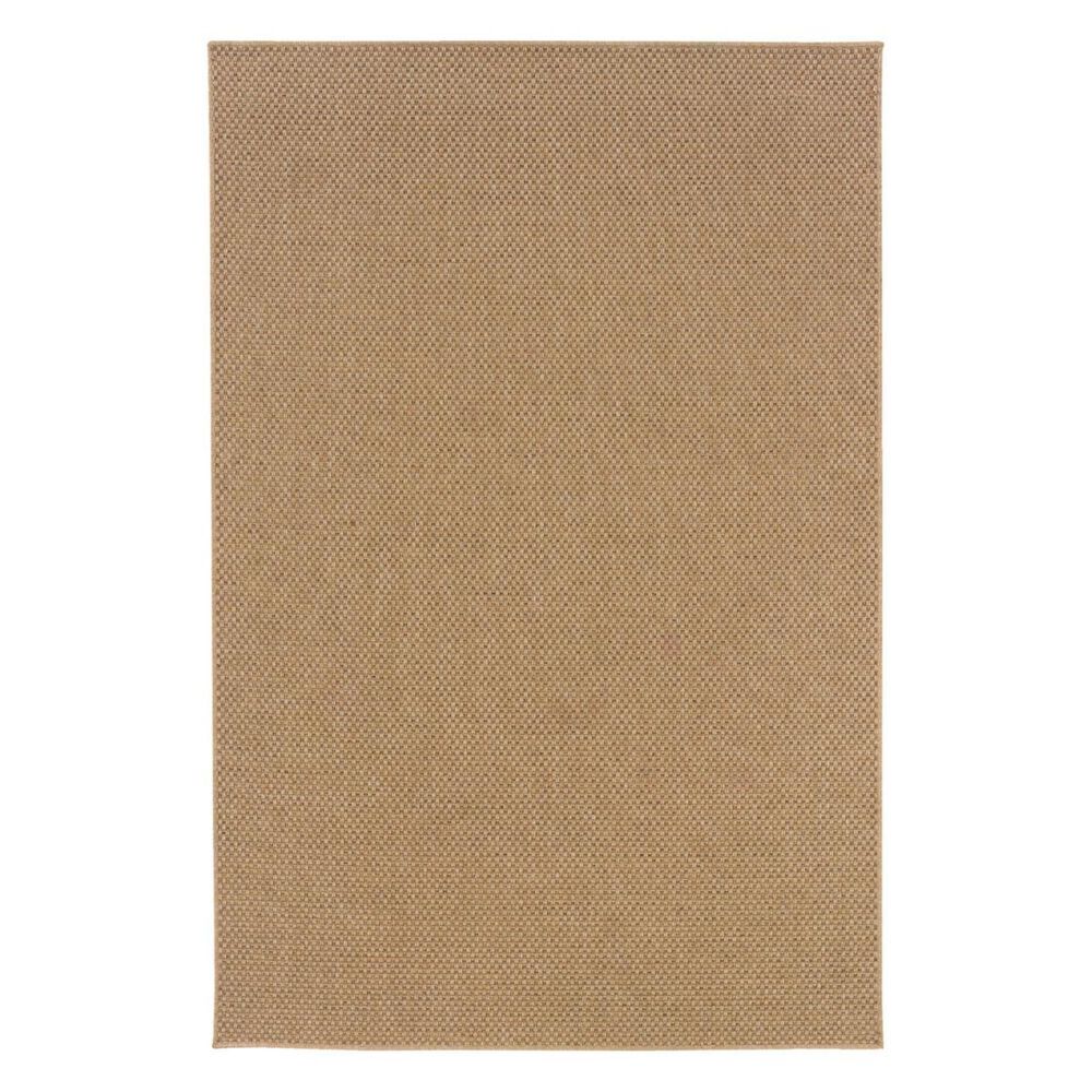 Oriental Weavers Karavia 2160X 7"10" x 10"10" Sand Outdoor Rug, , large