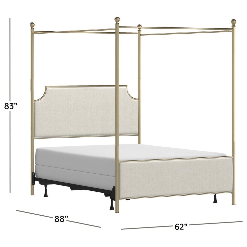 Richlands Furniture McArthur Queen Canopy Bed in Beige, , large