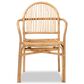 Baxton Studio Tugera Arm Chair in Natural Brown, , large