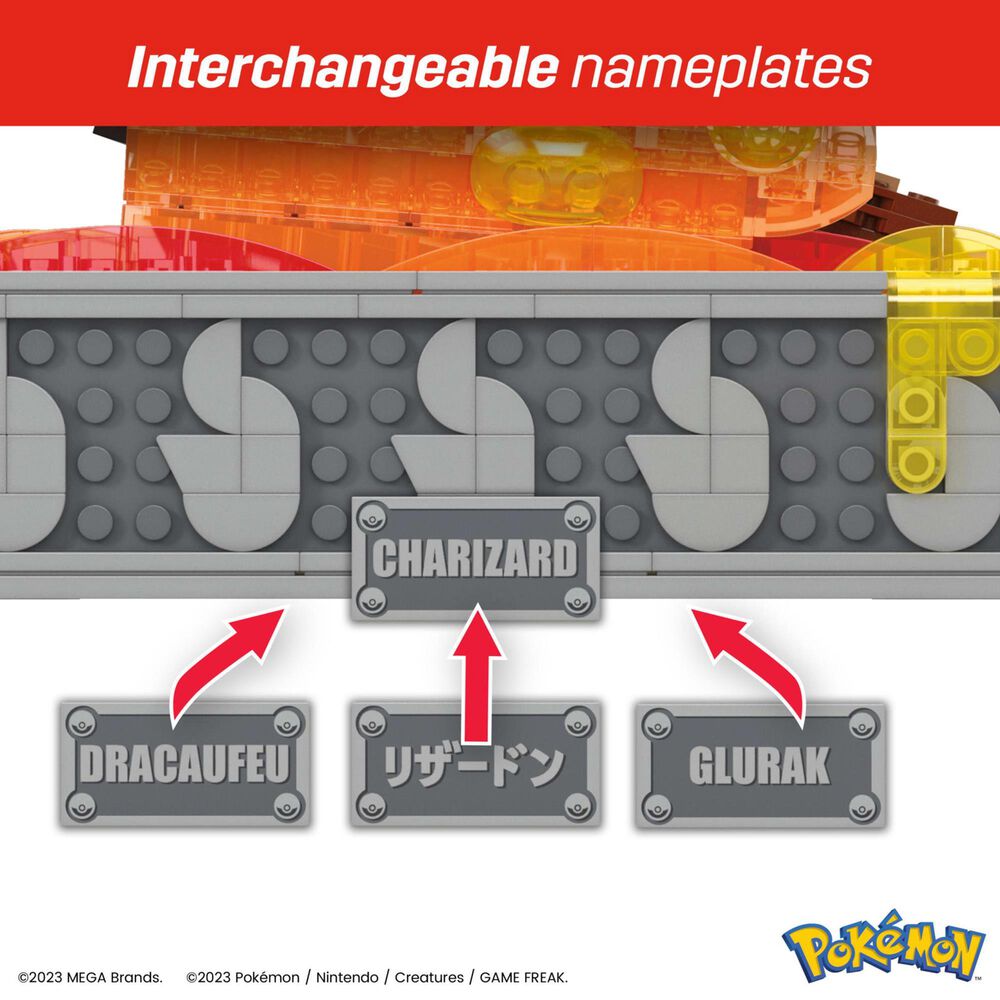 Mattel Mega Pokemon Charizard Building Set with Motion in Multicolor, , large