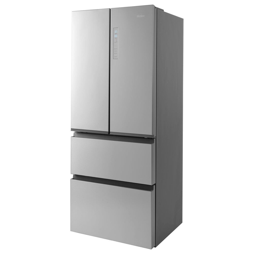 Haier 14.5 Cu. Ft. French Door Refrigerator in Fingerprint Resistant Stainless Steel, , large