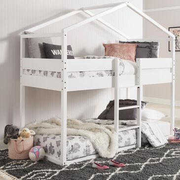 Signature Design by Ashley Flannibrook Twin Loft Bed in White, , large