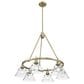 Golden Lighting Orwell 6-Light Chandelier with Clear Glass Shade in Aged Brass, , large