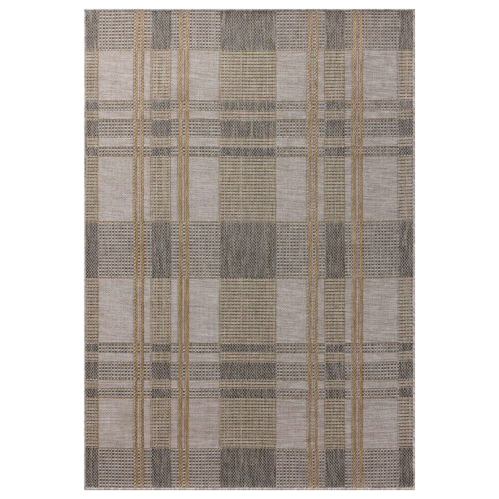 Loloi II Birch 3"6" x 5"6" Bone and Gold Indoor/Outdoor Area Rug, , large