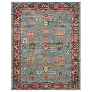 Karastan Zula Mombasa 8" x 10" Aquamarine Area Rug, , large
