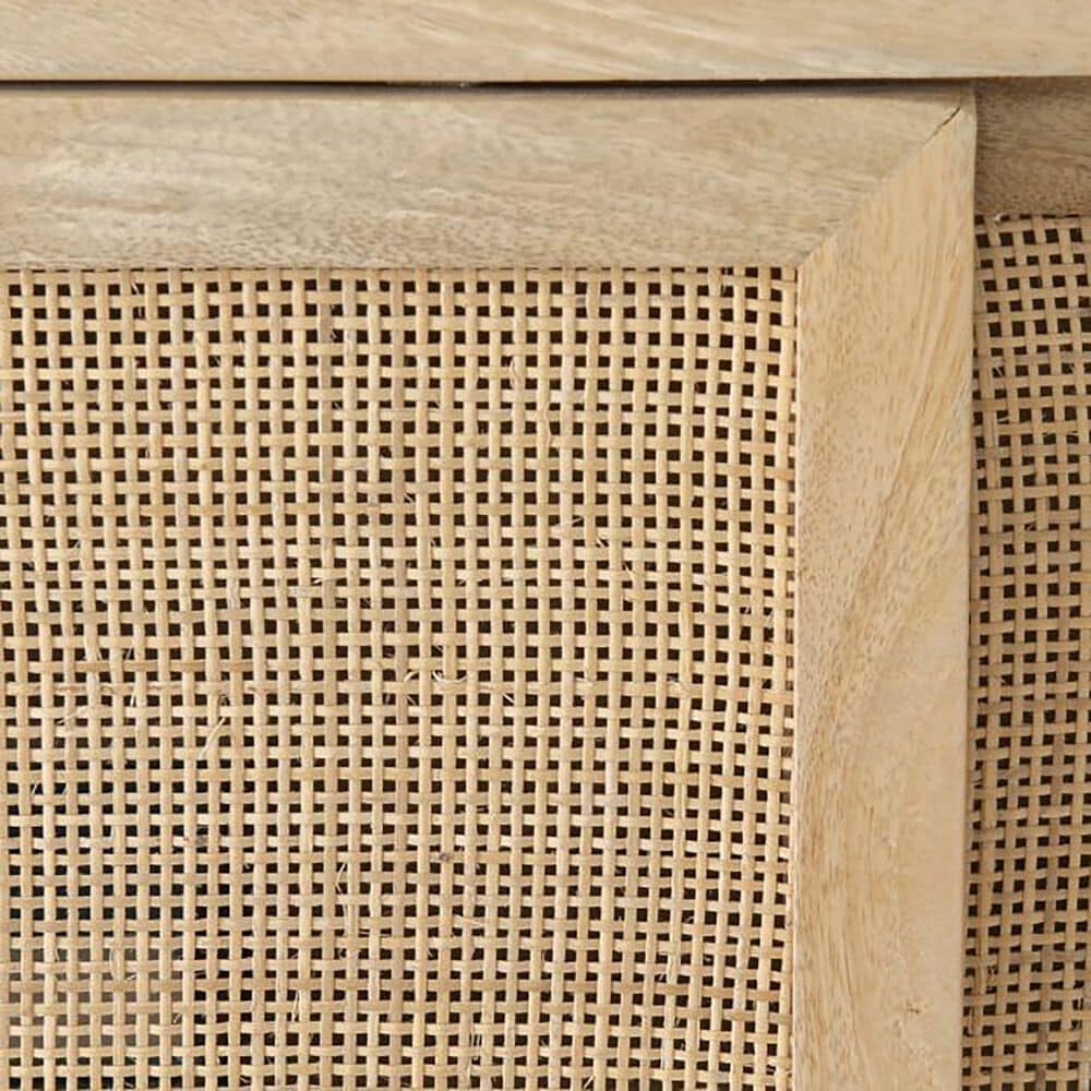 37B Urban Boho Raphael Cabinet with Two Sliding Doors in Natural and Gold, , large