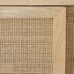 37B Urban Boho Raphael Cabinet with Two Sliding Doors in Natural and Gold, , large