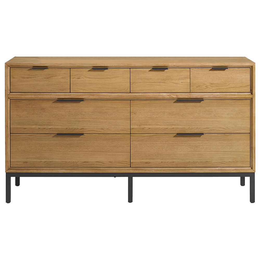 Hawthorne Furniture Newport 5-Piece Queen Panel Bedroom Set in Natural Oak, , large