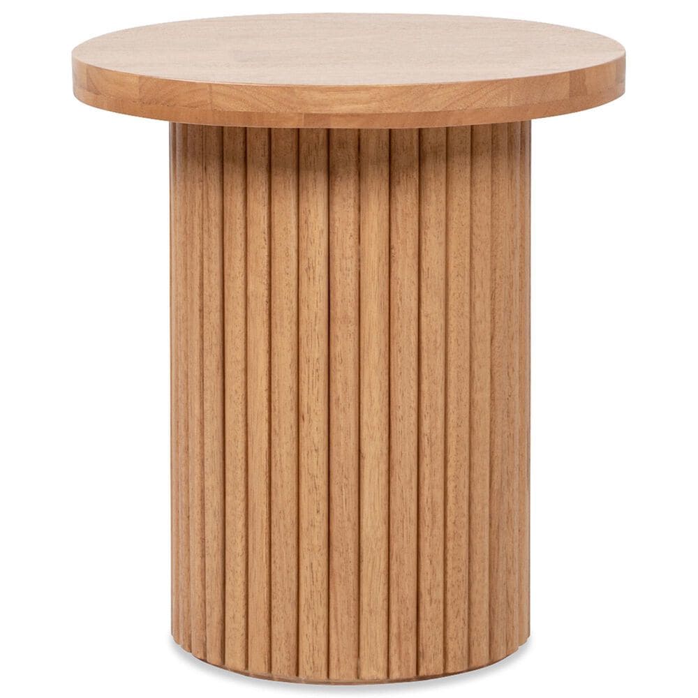 Jennifer Taylor Home Bolin Accent Side Table in Light Natural Brown, , large