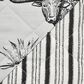 HiEnd Accents Ranch Life 3-Piece Full/Queen Reversible Quilt Set in White and Black, , large