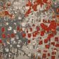 Safavieh Monaco MNC225H-5R 5" Round Grey/Orange Area Rug, , large