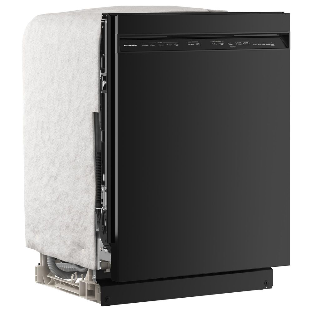 KitchenAid 24&quot; Third Level Utensil Rack Dishwasher with 30+ Total Wash Jets and Pocket Handle in Black, , large