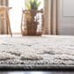 Safavieh Martha Stewart Lucia Shag 4" x 6" Beige and White Area Rug, , large