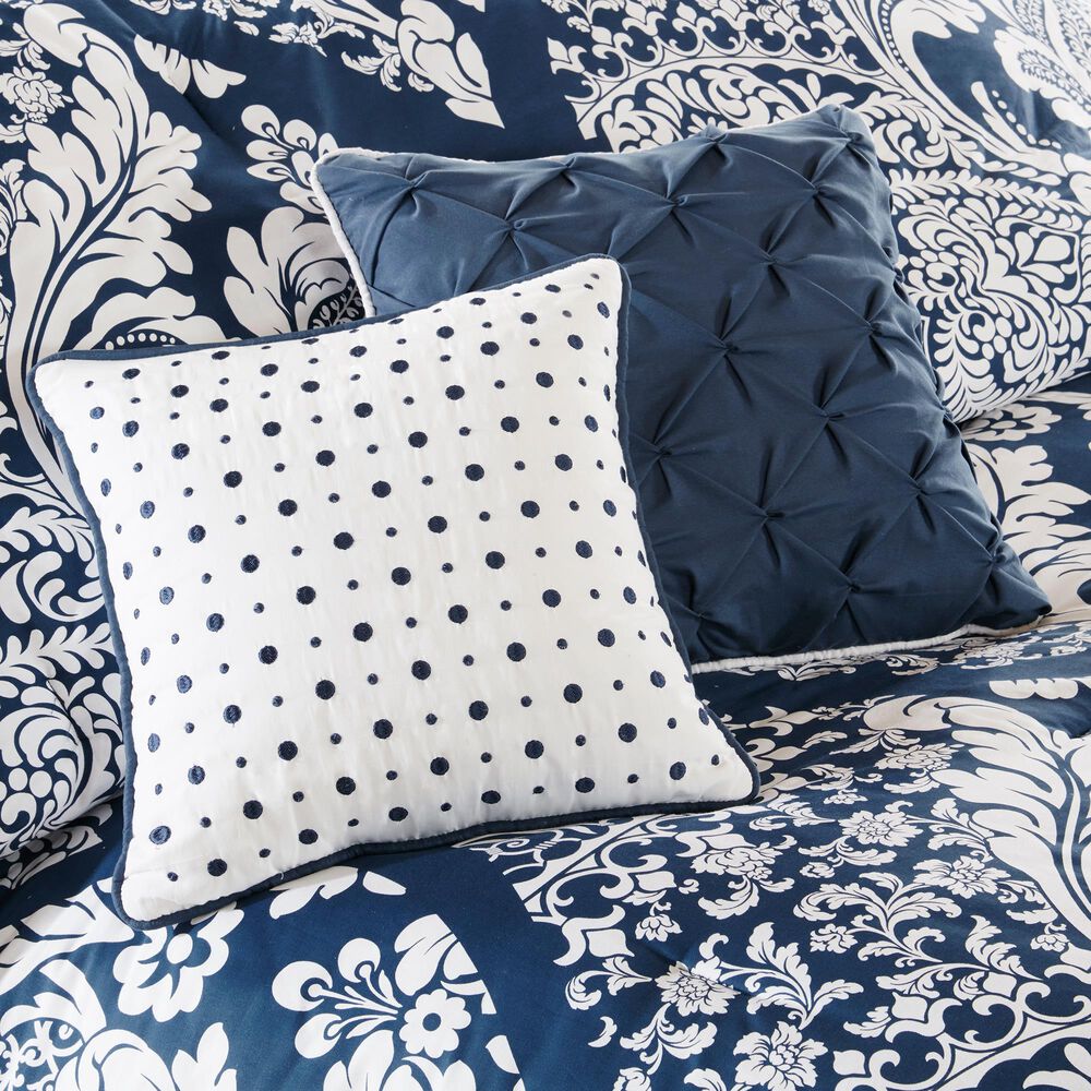 Hampton Park Vienna 7-Piece California King Comforter Set in Indigo, , large